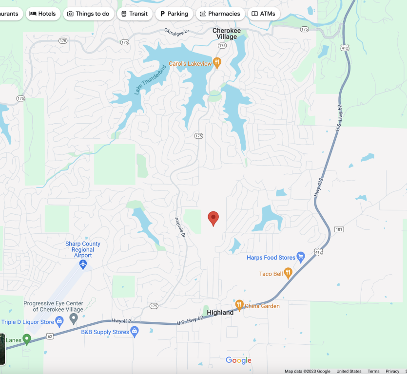 400-00149-000 Google Maps nearby lakes