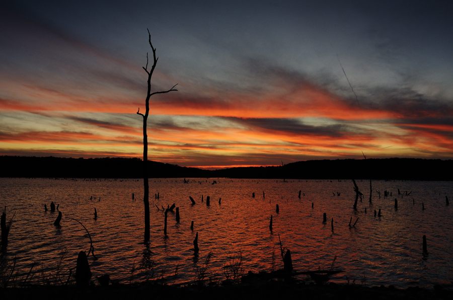 Sunset at Bucksaw, Harry S Truman Lake, Missouri